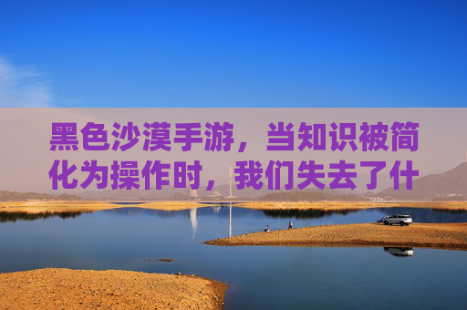 黑色沙漠手游,当知识被简化为操作时,我们失去了什么?黑色沙漠手游,当知识被简化为操作时,我们失去了什么?