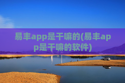 易丰app是干嘛的(易丰app是干嘛的软件)