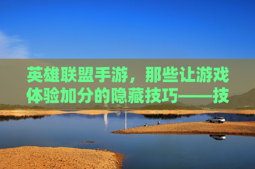 英雄联盟手游，那些让游戏体验加分的隐藏技巧——技术、策略与社交，全方位提升你的游戏乐趣
