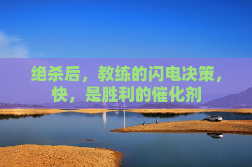 绝杀后,教练的闪电决策,快,是胜利的催化剂