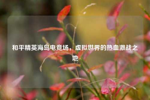 和平精英海岛电竞场，虚拟世界的热血激战之地