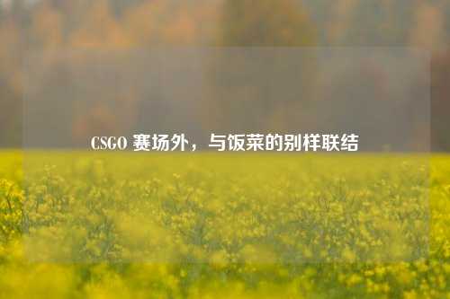 CSGO 赛场外，与饭菜的别样联结