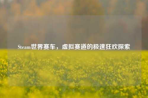 Steam世界赛车,虚拟赛道的极速狂欢探索