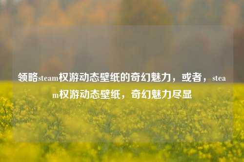 领略steam权游动态壁纸的奇幻魅力,或者,steam权游动态壁纸,奇幻魅力尽显