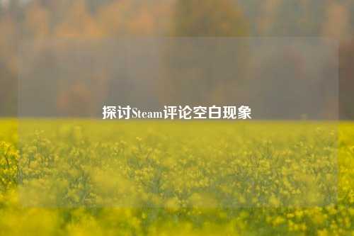 探讨Steam评论空白现象