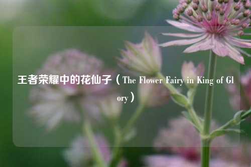 王者荣耀中的花仙子（The Flower Fairy in King of Glory）