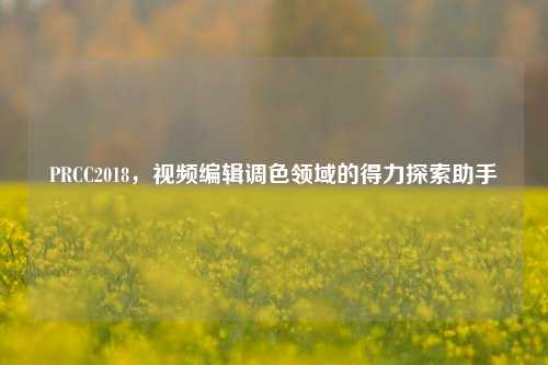 PRCC2018，视频编辑调色领域的得力探索助手