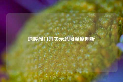 地暖阀门开关示意图深度剖析