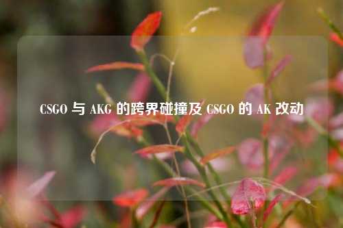 CSGO 与 AKG 的跨界碰撞及 CSGO 的 AK 改动