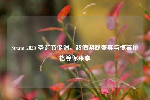 Steam 2020 圣诞节促销,超值游戏盛宴与惊喜价格等你来享