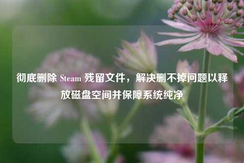 彻底删除 Steam 残留文件，解决删不掉问题以释放磁盘空间并保障系统纯净