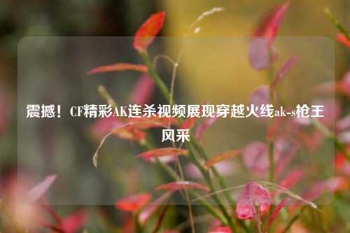 震撼！CF精彩AK连杀视频展现穿越火线ak-s枪王风采