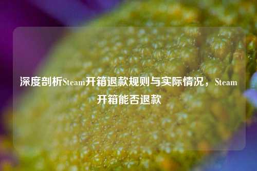 深度剖析Steam开箱退款规则与实际情况，Steam开箱能否退款