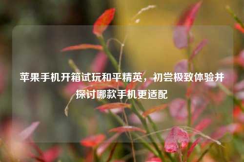 苹果手机开箱试玩和平精英，初尝极致体验并探讨哪款手机更适配