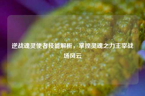 逆战魂灵使者技能解析，掌控灵魂之力主宰战场风云