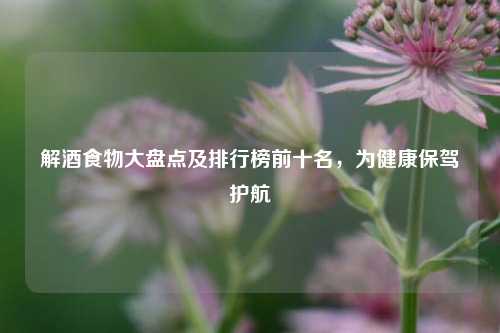 解酒食物大盘点及排行榜前十名，为健康保驾护航