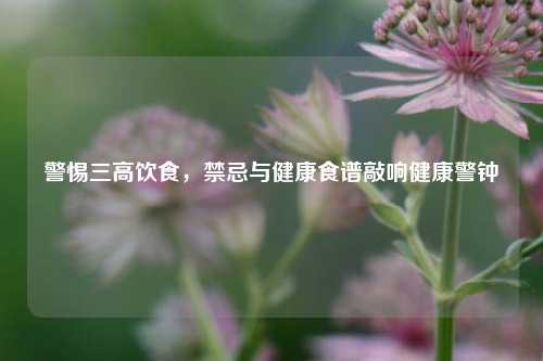 警惕三高饮食,禁忌与健康食谱敲响健康警钟