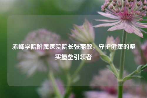 赤峰学院附属医院院长张丽敏,守护健康的坚实堡垒引领者