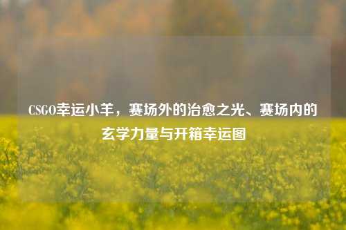 CSGO幸运小羊，赛场外的治愈之光、赛场内的玄学力量与开箱幸运图