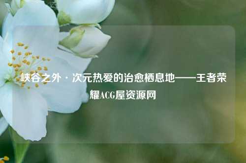 峡谷之外·次元热爱的治愈栖息地——王者荣耀ACG屋资源网