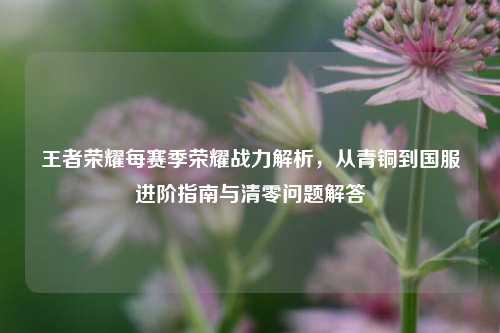 王者荣耀每赛季荣耀战力解析，从青铜到国服进阶指南与清零问题解答