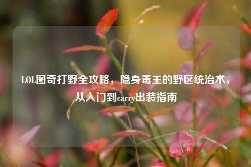 LOL图奇打野全攻略，隐身毒王的野区统治术，从入门到carry出装指南