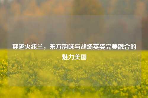 穿越火线兰,东方韵味与战场英姿完美融合的魅力美图