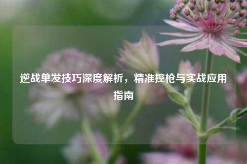 逆战单发技巧深度解析，精准控枪与实战应用指南