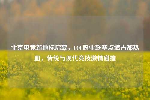 北京电竞新地标启幕，LOL职业联赛点燃古都热血，传统与现代竞技激情碰撞