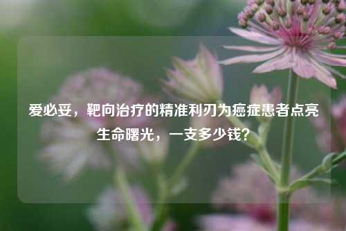 爱必妥，靶向治疗的精准利刃为癌症患者点亮生命曙光，一支多少钱？