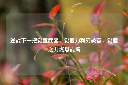 逆战下一把觉醒武器，觉醒刀利刃破茧，觉醒之力燃爆战场