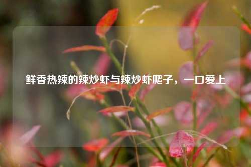鲜香热辣的辣炒虾与辣炒虾爬子，一口爱上