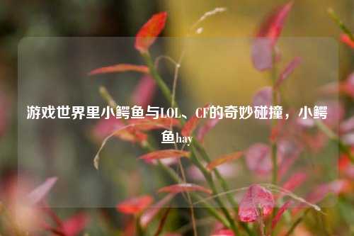 游戏世界里小鳄鱼与LOL、CF的奇妙碰撞，小鳄鱼hay