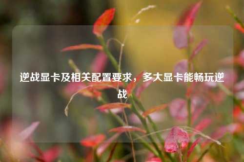 逆战显卡及相关配置要求,多大显卡能畅玩逆战