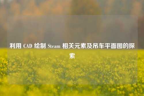 利用 CAD 绘制 Steam 相关元素及吊车平面图的探索